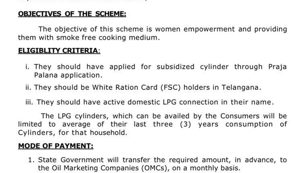 White ration card holders with active LPG connection eligible for Mahalakshmi scheme