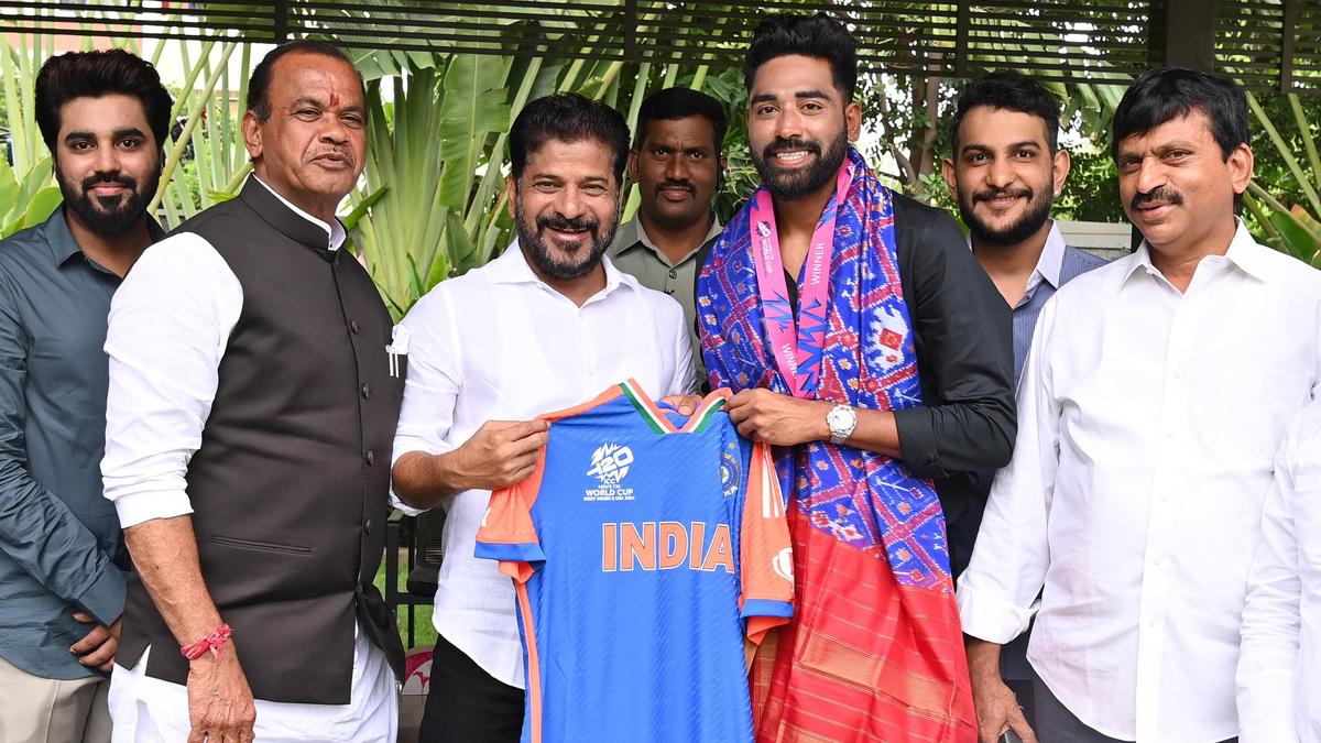 Telangana CM congratulates T20 WC winning team member Siraj