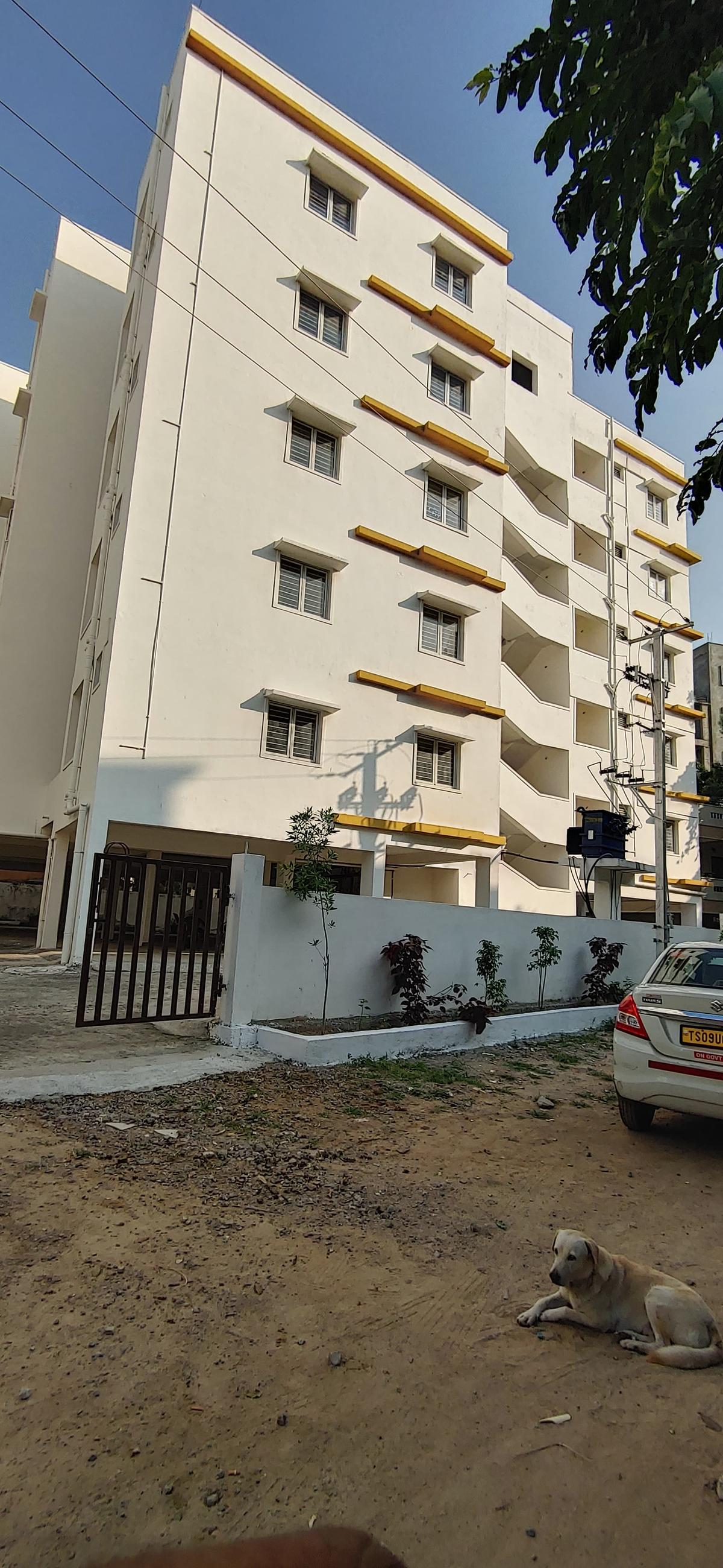 The single bedroom flats of Telangana Housing Board in Gachibowli.