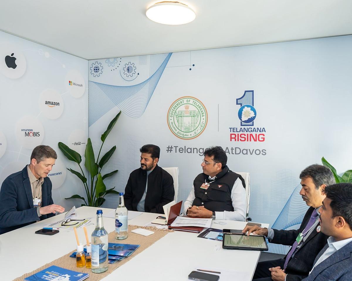 AWS Global Public Policy vice president Michael Punke met with Telangana Chief Minister A. Revanth Reddy, IT and Industries Minister D. Sridhar Babu and officials at World Economic Forum (WEF) annual conference 2025 in Davos, Switzerland.