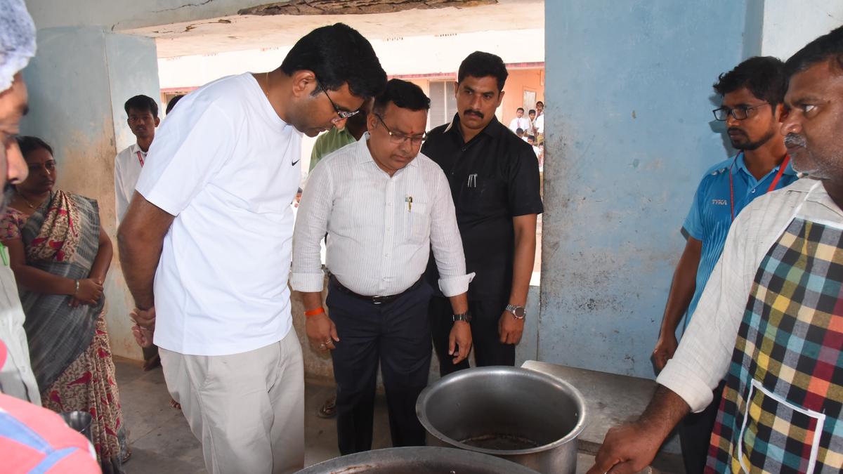 Collectors inspect food quality at Telangana residential schools