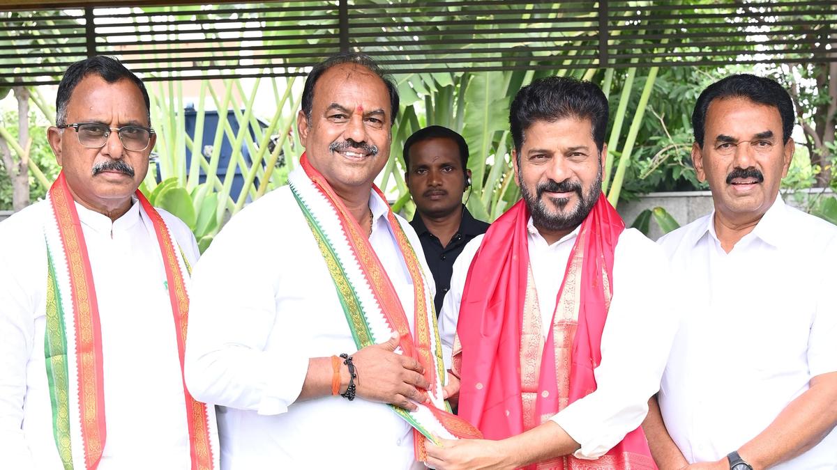 Seventh BRS MLA joins Congress