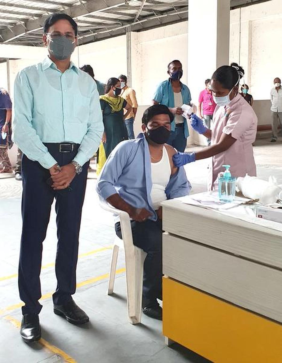 Vaccination camp at L&TMRH - The Hindu