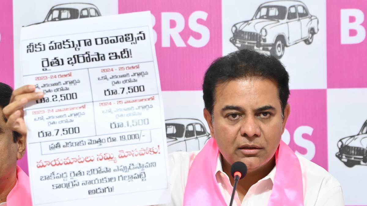 KTR accepts Revanth Reddy’s ‘challenge’ for debate on river water allocation, asks Telangana CM to decide venue in 72 hours