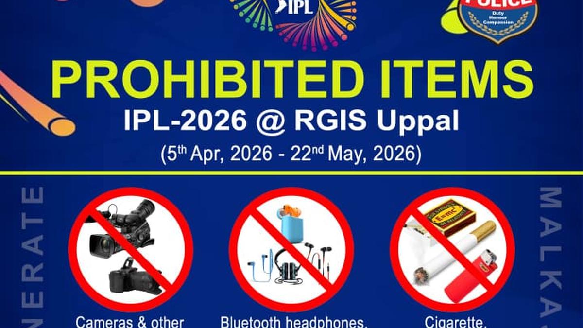 Selfie sticks, cameras, backpacks among items prohibited into Hyderabad’s Uppal stadium; cloakroom not available Selfie sticks, cameras, backpacks among items prohibited into Hyderabad’s Uppal stadium; cloakroom not available
