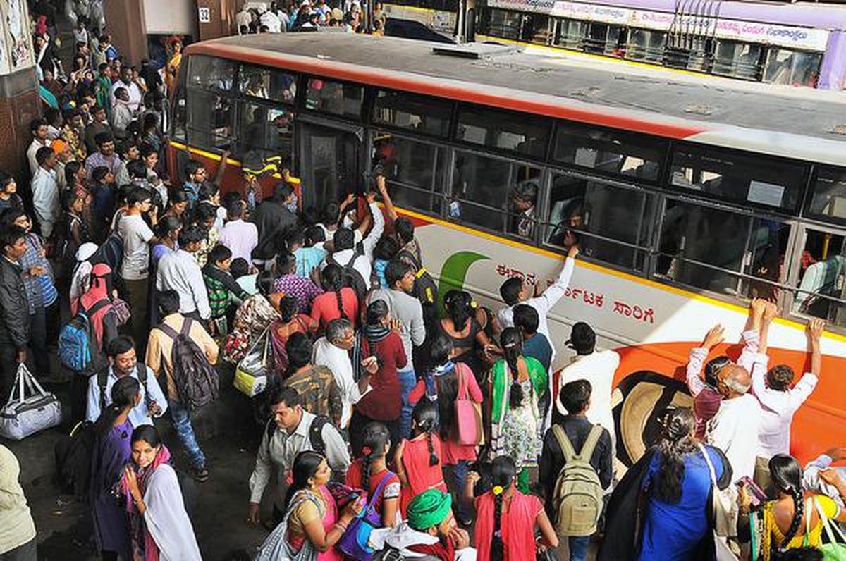 Sankranti rush chokes bus, rail stations - The Hindu