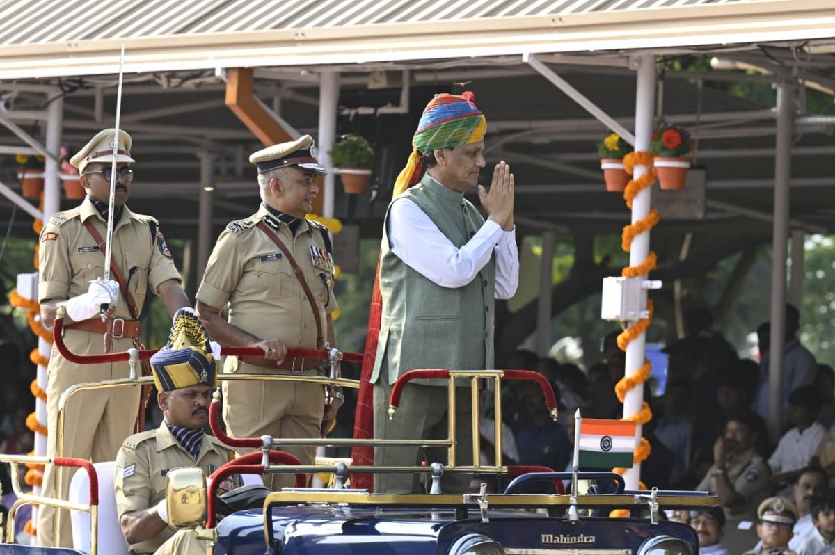 Nityanand Rai, Union Minister of State for Home Affairs, was the chief guest of the Dikshant Parade of the 76th batch of Regular Recruits (76RR) of IPS probationers at the SVP National Police Academy, in Hyderabad on Friday (September 20, 2024).