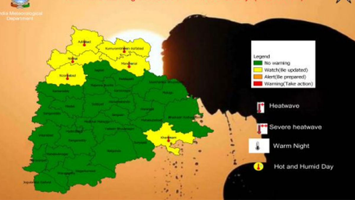 Telangana | Heatwave alert for multiple parts from April 14 to 18