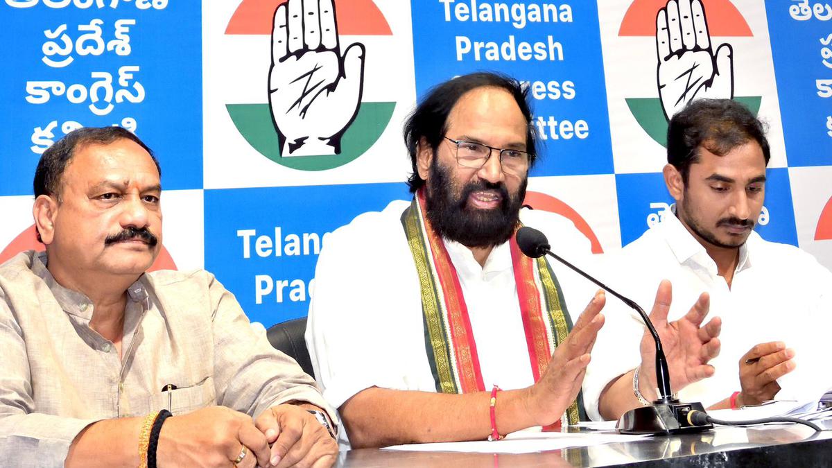 KCR is indulging in falsehoods on drought conditions in utter frustration over BRS losing ground: Uttam