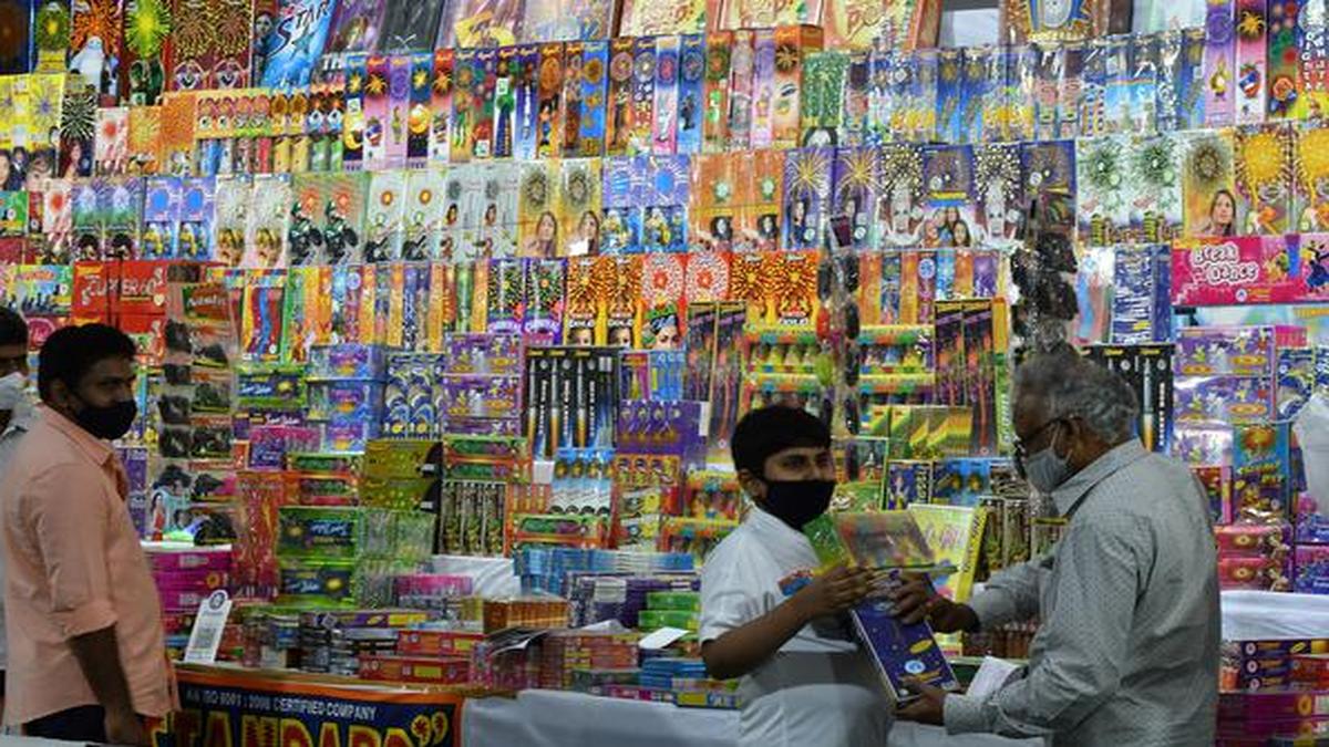 Most buyers continue to pick up regular crackers in Hyderabad The Hindu