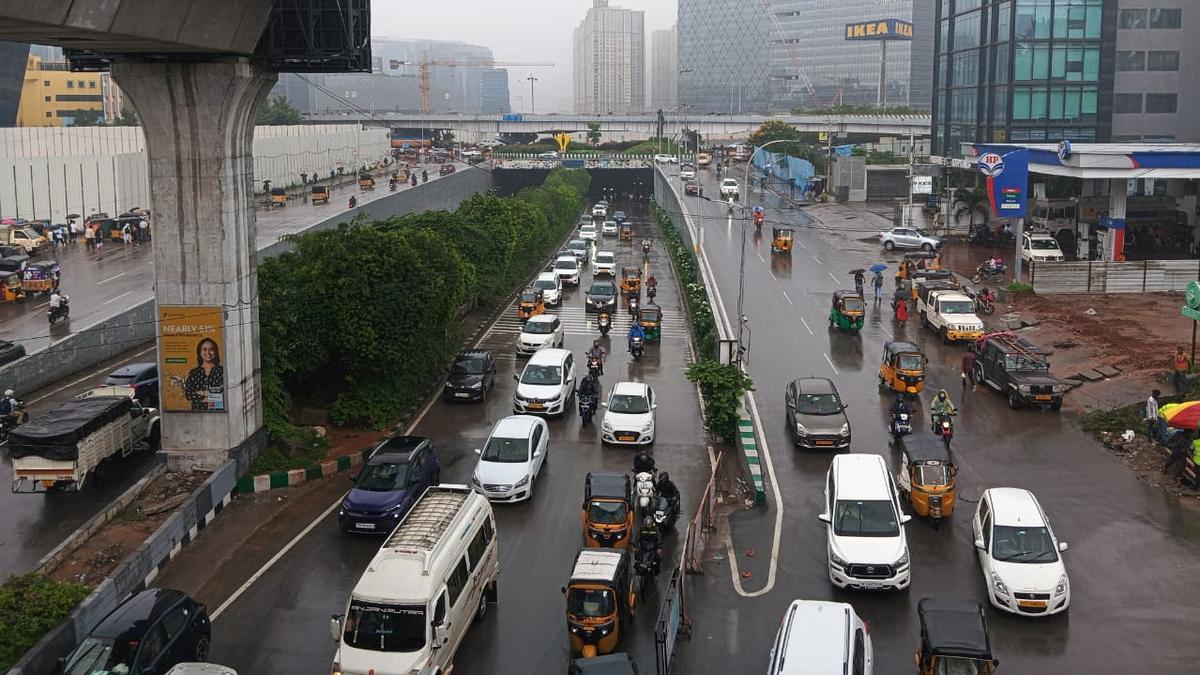 Heavy Rain Lashes Hyderabad, Disrupting Traffic and Daily Life