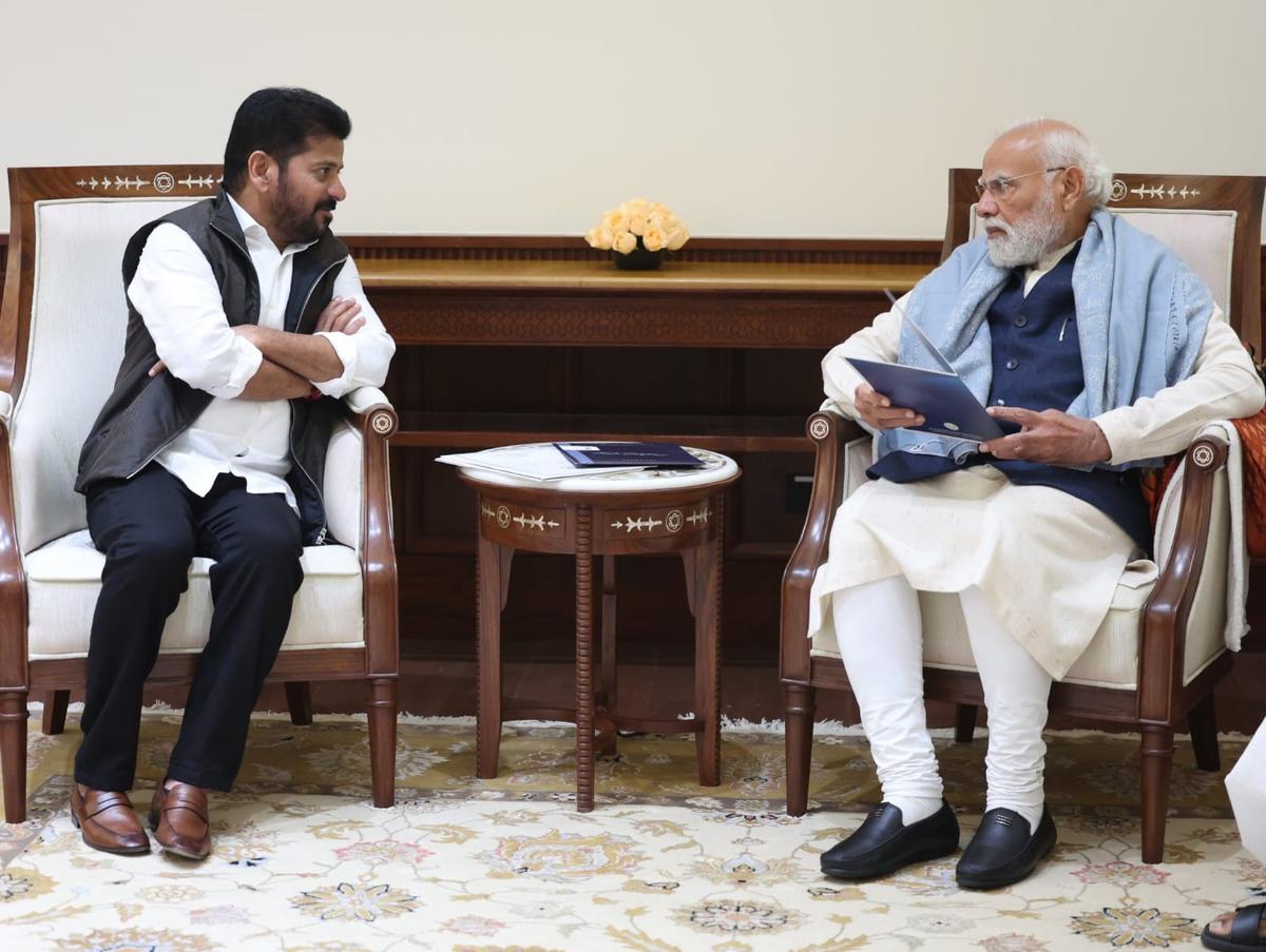 Telangana Chief Minister A. Revanth Reddy met with Prime Minister Narendra Modi in New Delhi on Wednesday