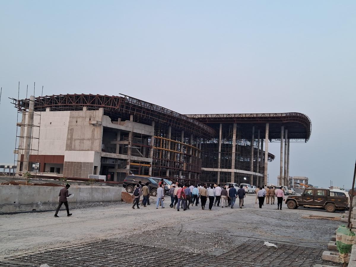 Works are going on at Cherlapally Railway Station located in Hyderabad. Works are going on at Cherlapally Railway Station located in Hyderabad.