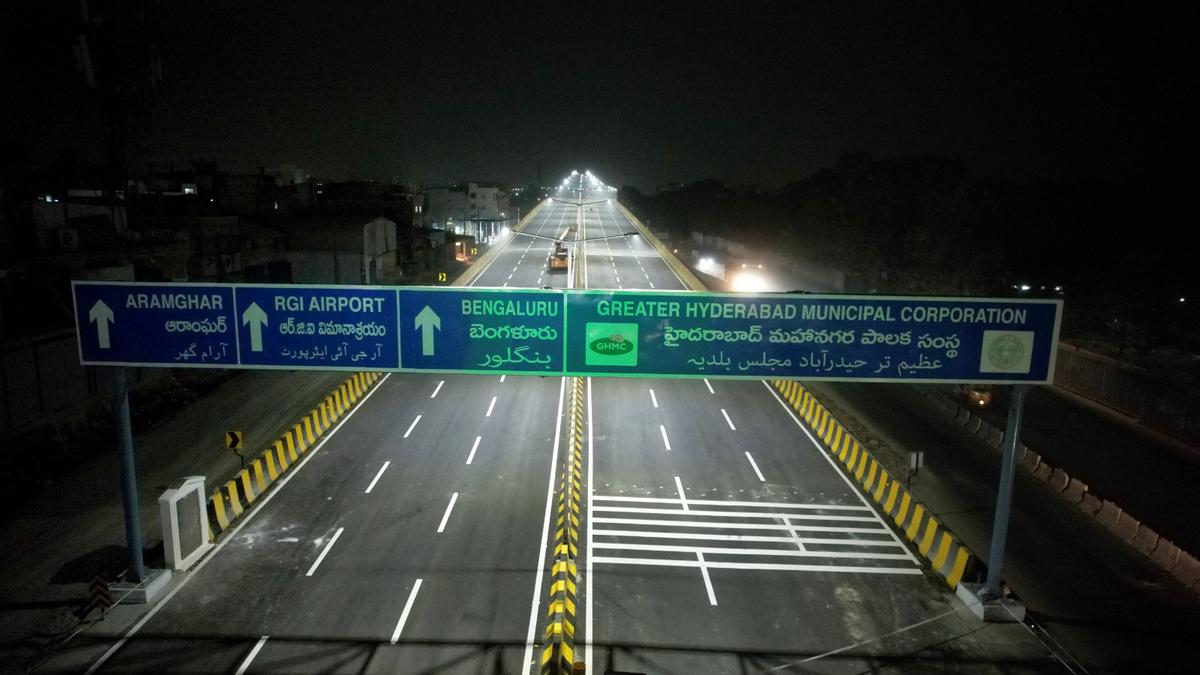 The six lane flyover from Aramghar to Nehru Zoological Park in Hyderabad would be inaugurated on Monday (January 6, 2024) evening. The six lane flyover from Aramghar to Nehru Zoological Park in Hyderabad would be inaugurated on Monday (January 6, 2024) evening.