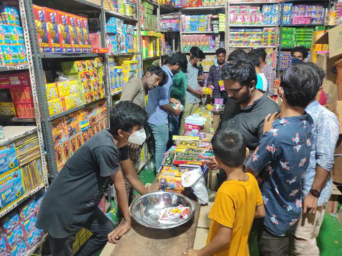 Illegal Cracker Sale Goes Full Blast - The Hindu