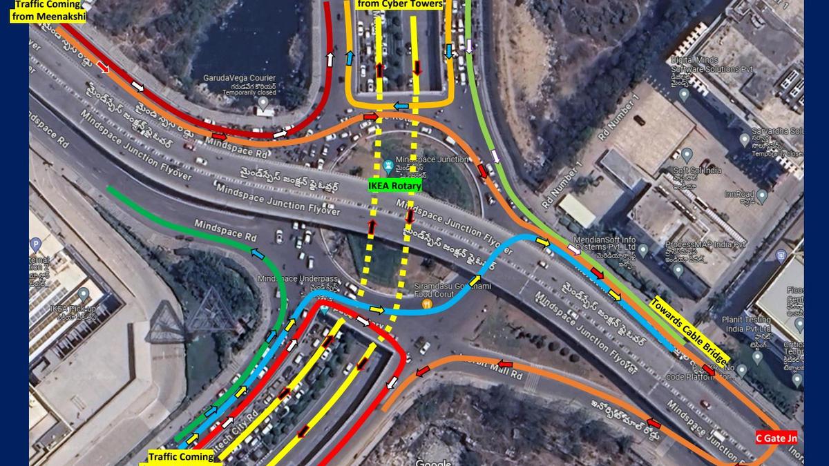 With experimental curbs, commuters get some relief at IKEA Rotary