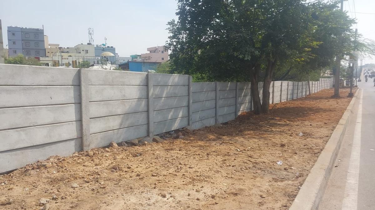 Boundary walls to secure 703 acres of Housing Board’s land around Hyderabad nearing completion