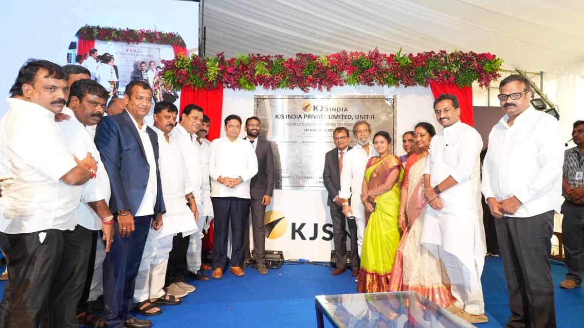 Groundbreaking ceremony of KJS India Private Limited – Unit 2 held in Sangareddy