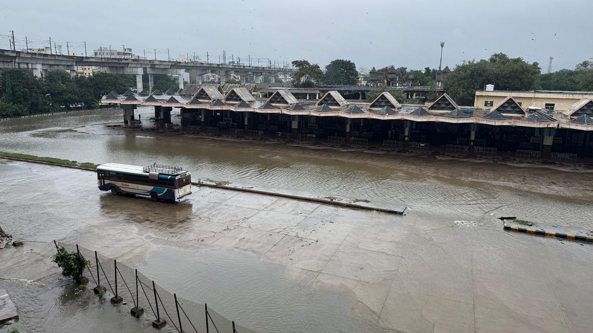 Musi river floods Hyderabad’s MGBS; bus services suspended, alternate pickup points announced