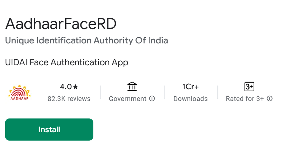 ‘Aadhaar Face RD (Early Access) Application’ has to be downloaded from Google Play Store as part of the process to digitally submit ‘life’ certificate.