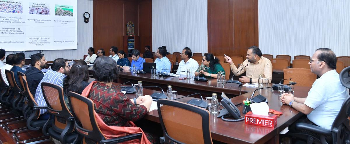 Chief Secretary K. Ramakrishna Rao at a review meeting held with Municipal Administration and Urban Development (MA&UD) officials at the State Secretariat on Wednesday (February 17, 2026) Chief Secretary K. Ramakrishna Rao at a review meeting held with Municipal Administration and Urban Development (MA&UD) officials at the State Secretariat on Wednesday (February 17, 2026)