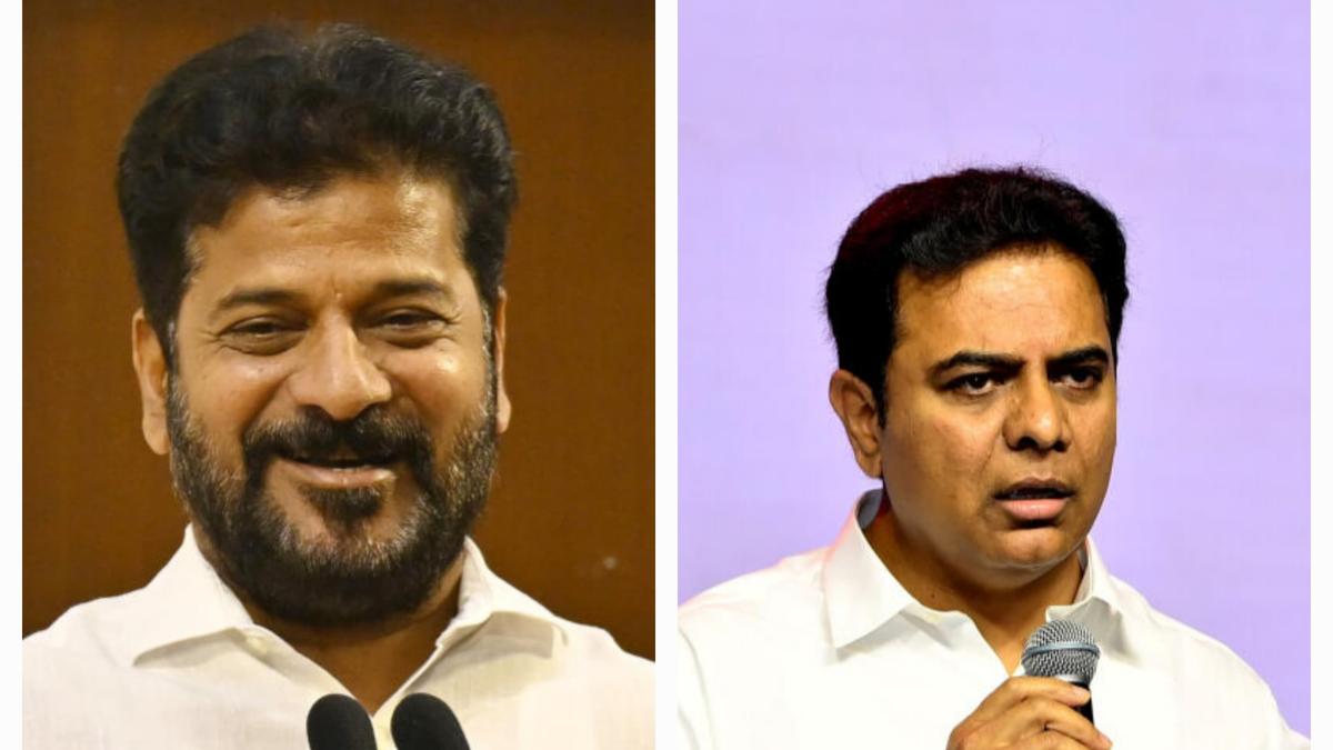 House witnesses interesting debate between Telangana CM and KTR  