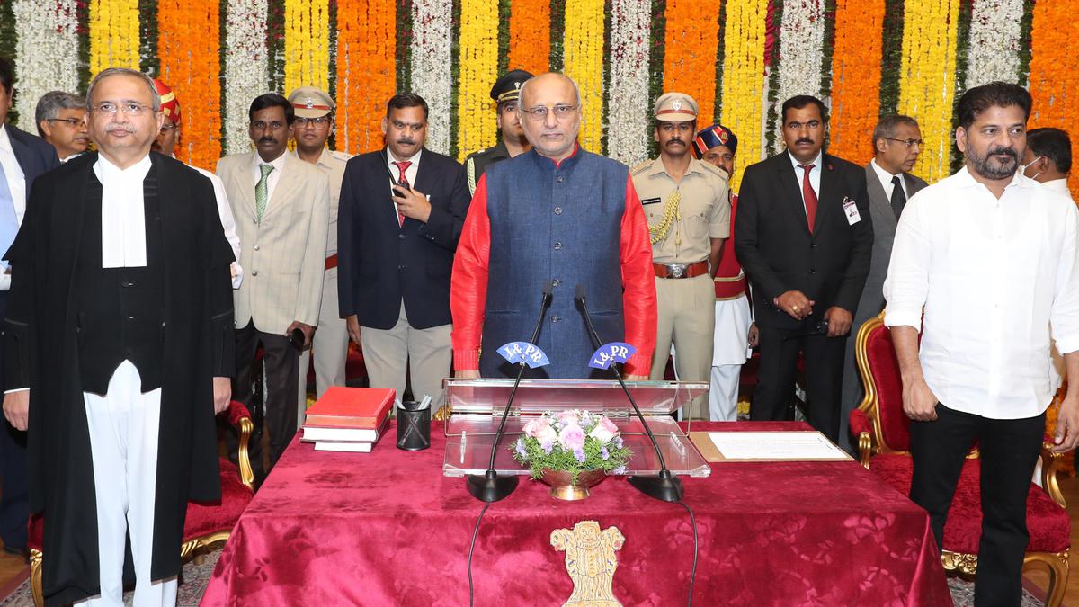 C.P. Radhakrishnan was sworn in as Telangana Governor