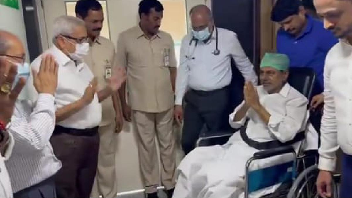Former Telangana CM KCR discharged from hospital