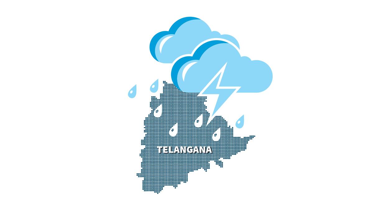 Thunderstorm forecast for eight Telangana districts on Saturday