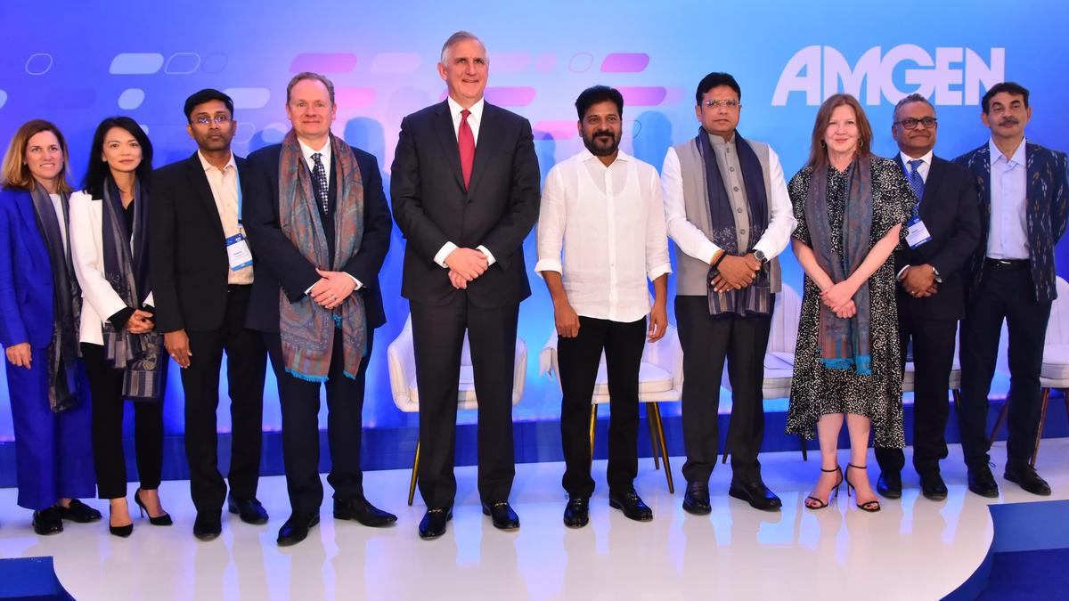 US biotech firm Amgen’s $200 million tech and innovation centre in Hyderabad inaugurated by Telangana CM