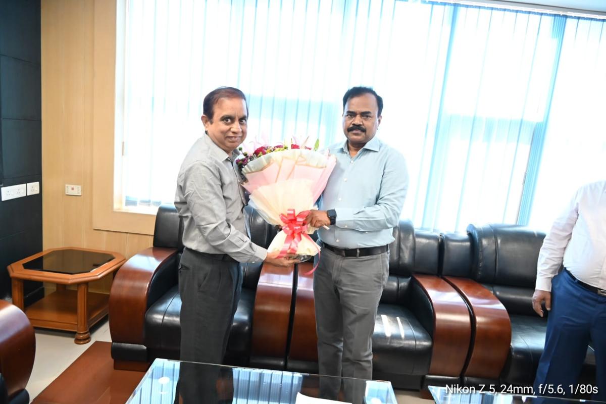 C. Sudharshan Reddy when he took over charge as Managing Director of Hyderabad Metropolitan Water Supply and Sewerage Board (HMWSSB) from M. Dana Kishore in December, 2023. C. Sudharshan Reddy when he took over charge as Managing Director of Hyderabad Metropolitan Water Supply and Sewerage Board (HMWSSB) from M. Dana Kishore in December, 2023.