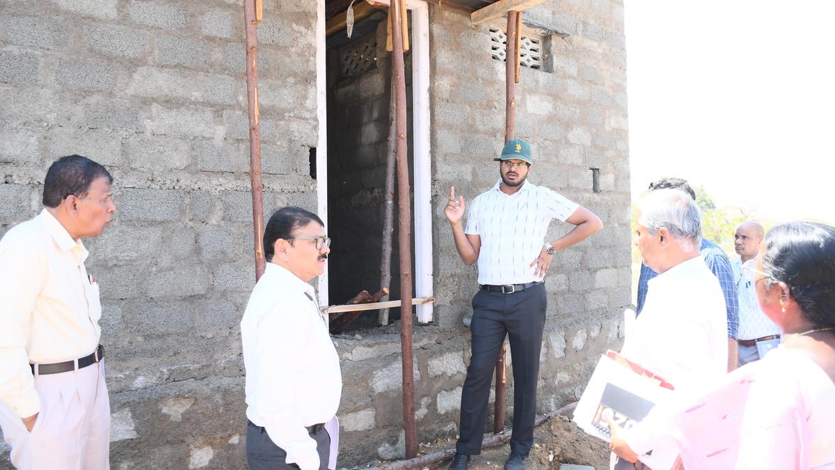 First instalment for Indiramma Houses after completion of basement, Housing Corporation MD