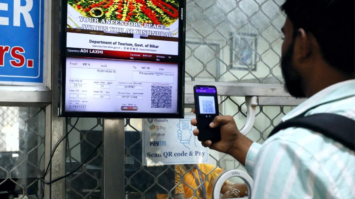 QR code payment facility at all SCR general booking counters