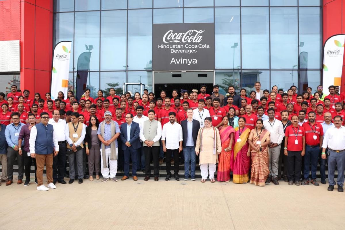 Hindustan Coca-Cola Beverages Private Limited’s green field plant located in Banda Thimmapur of Siddipet district was inaugurated by Telangana Chief Minister A. Revanth Reddy on Monday (December 2, 2024). Hindustan Coca-Cola Beverages Private Limited’s green field plant located in Banda Thimmapur of Siddipet district was inaugurated by Telangana Chief Minister A. Revanth Reddy on Monday (December 2, 2024).