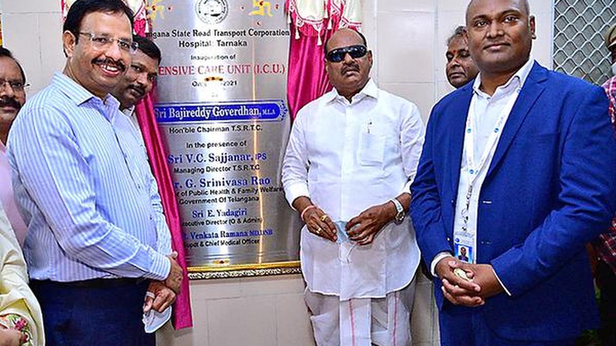 ICU and ER facilities inaugurated at Tarnaka RTC hospital - The Hindu