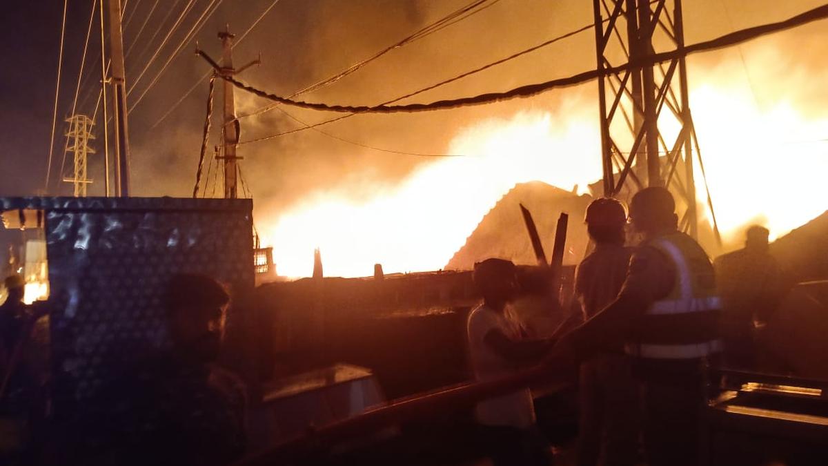 Massive blaze guts 15 furniture sheds in Bachupally; no casualties reported