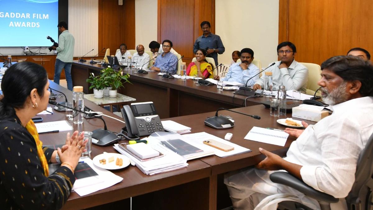 Gaddar Cine Awards Committee meeting at Telangana Secretariat