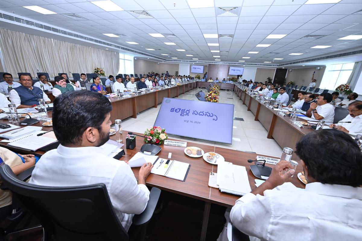 Telangana Chief Minister A. Revanth Reddy made clear to collectors that field visits are mandatory to understand people’s aspiration. He said this at the meeting with collectors has commenced at Dr. B.R. Ambedkar Telangana State Secretariat in Hyderabad on July 16, 2024.