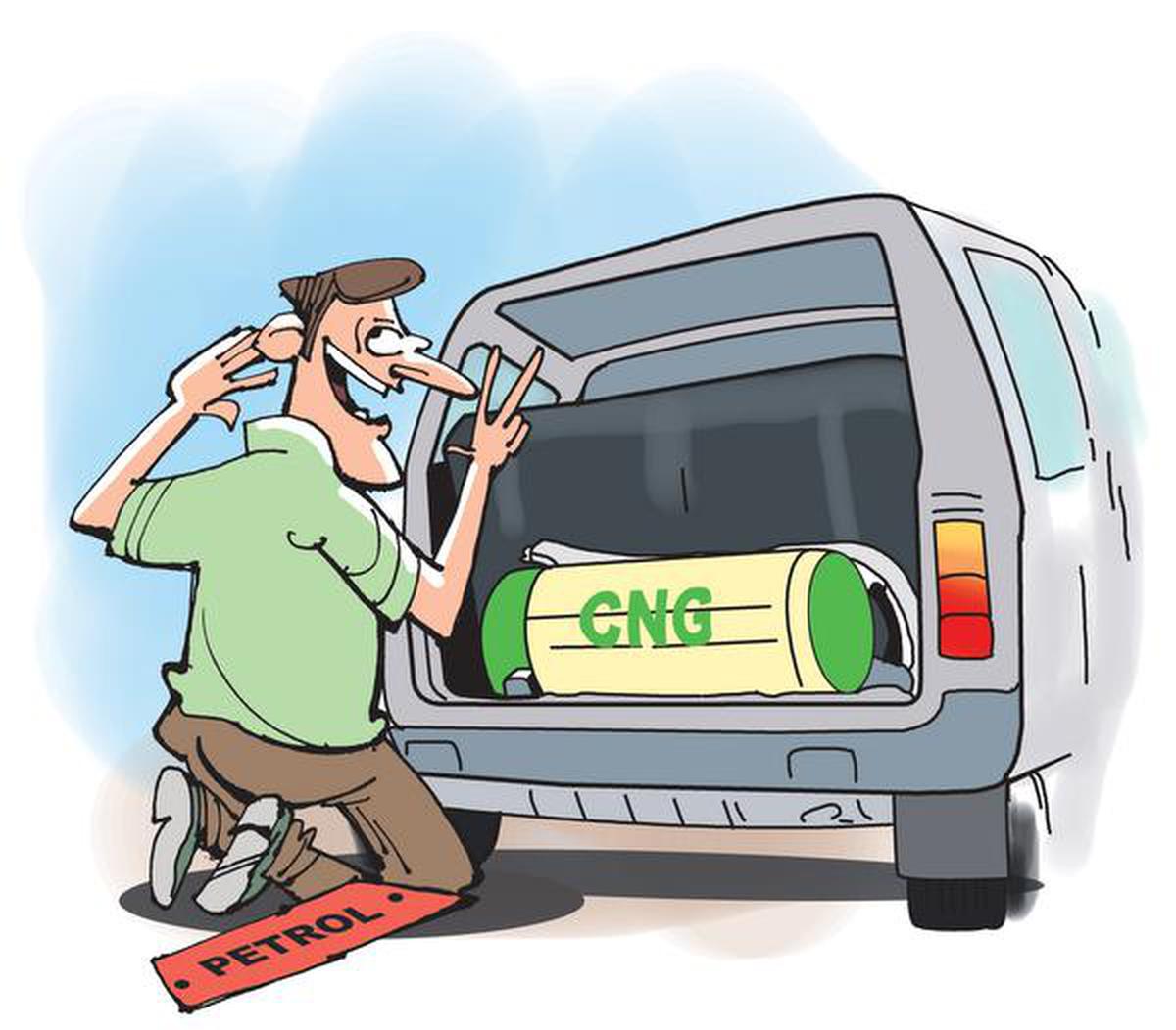 CNG saves day for car owners hit by skyrocketing fuel price - The Hindu