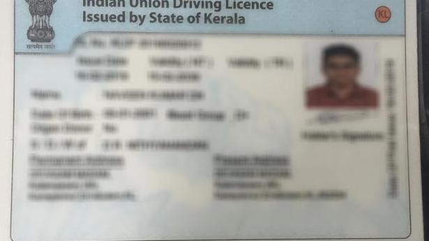 First Driving Licence Under Sarathi Issued The Hindu