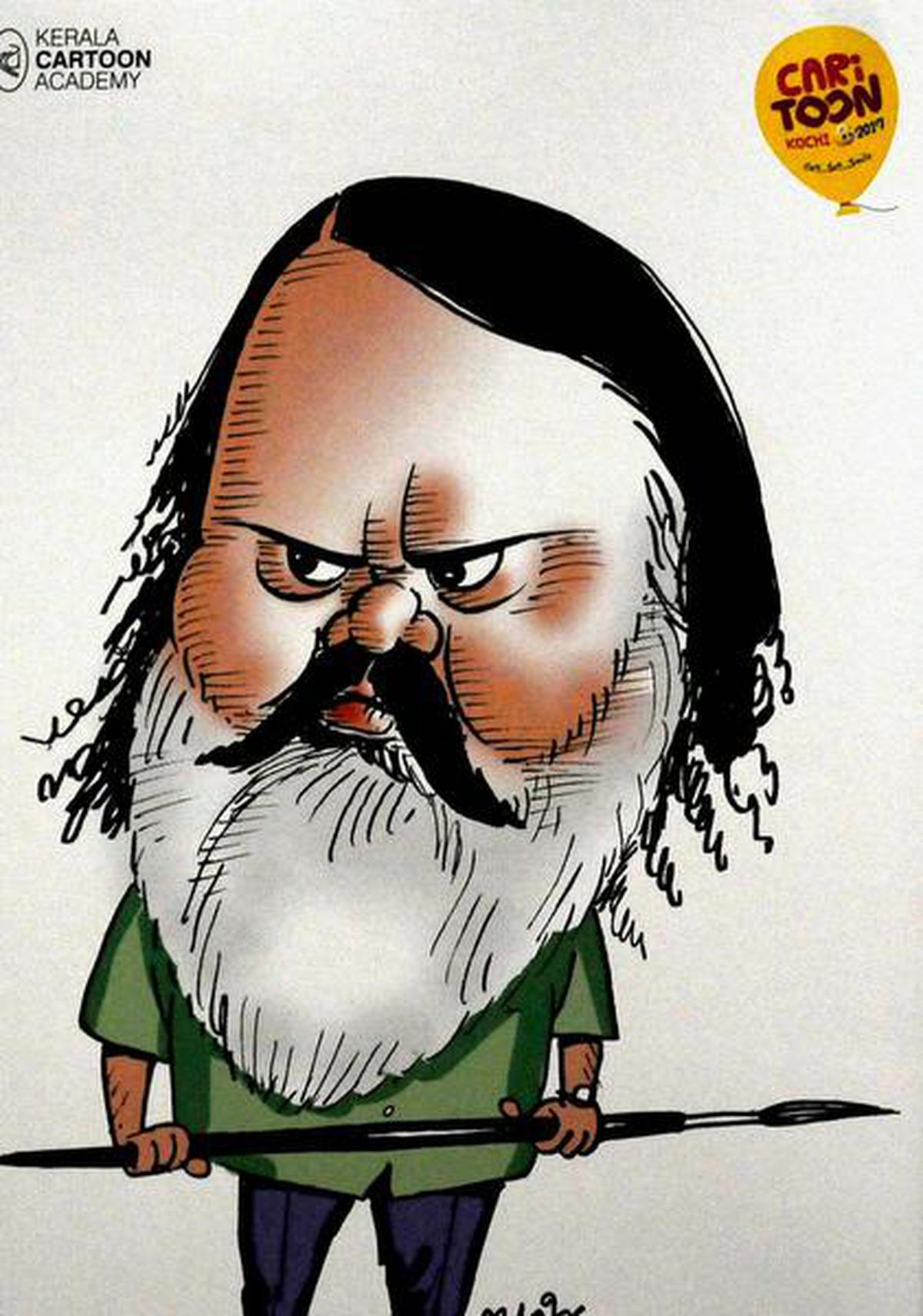Expo of Aravindan caricatures begins - The Hindu