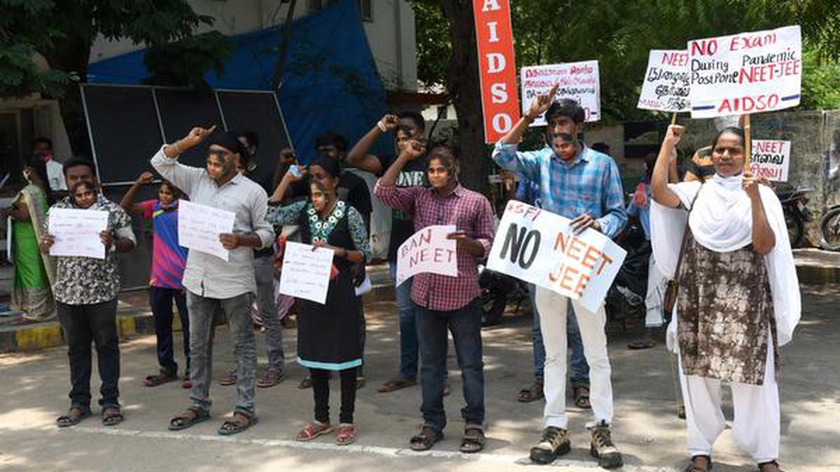 SFI protest against NEET in Tamil Nadu The Hindu