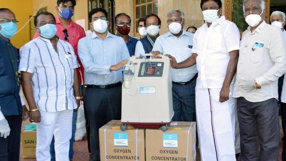 Rotarians donate oxygen concentrators The Hindu