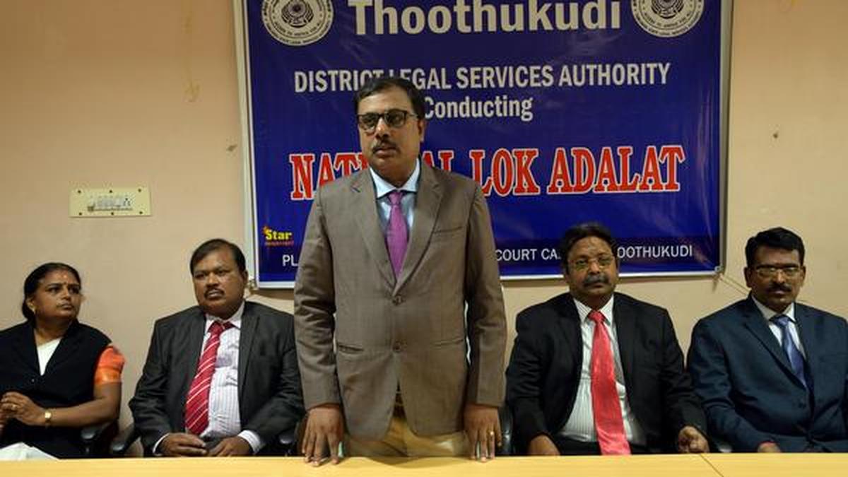 Pending cases resolved during Lok Adalat The Hindu