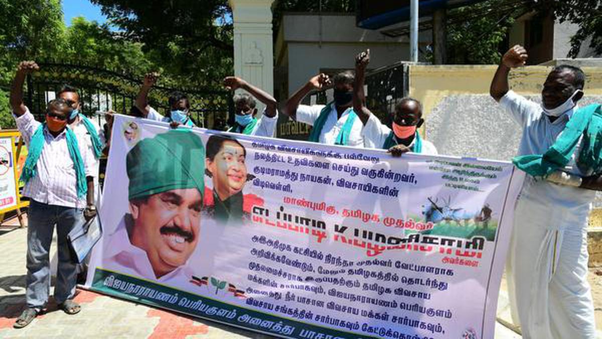 Farmers' association extends support to Palaniswami's candidature to CM  post - The Hindu