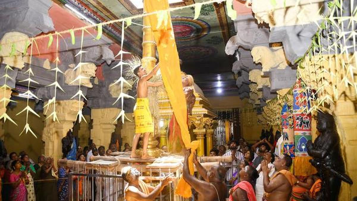 Aadi Thirukalyanam festival begins with flaghoisting The Hindu