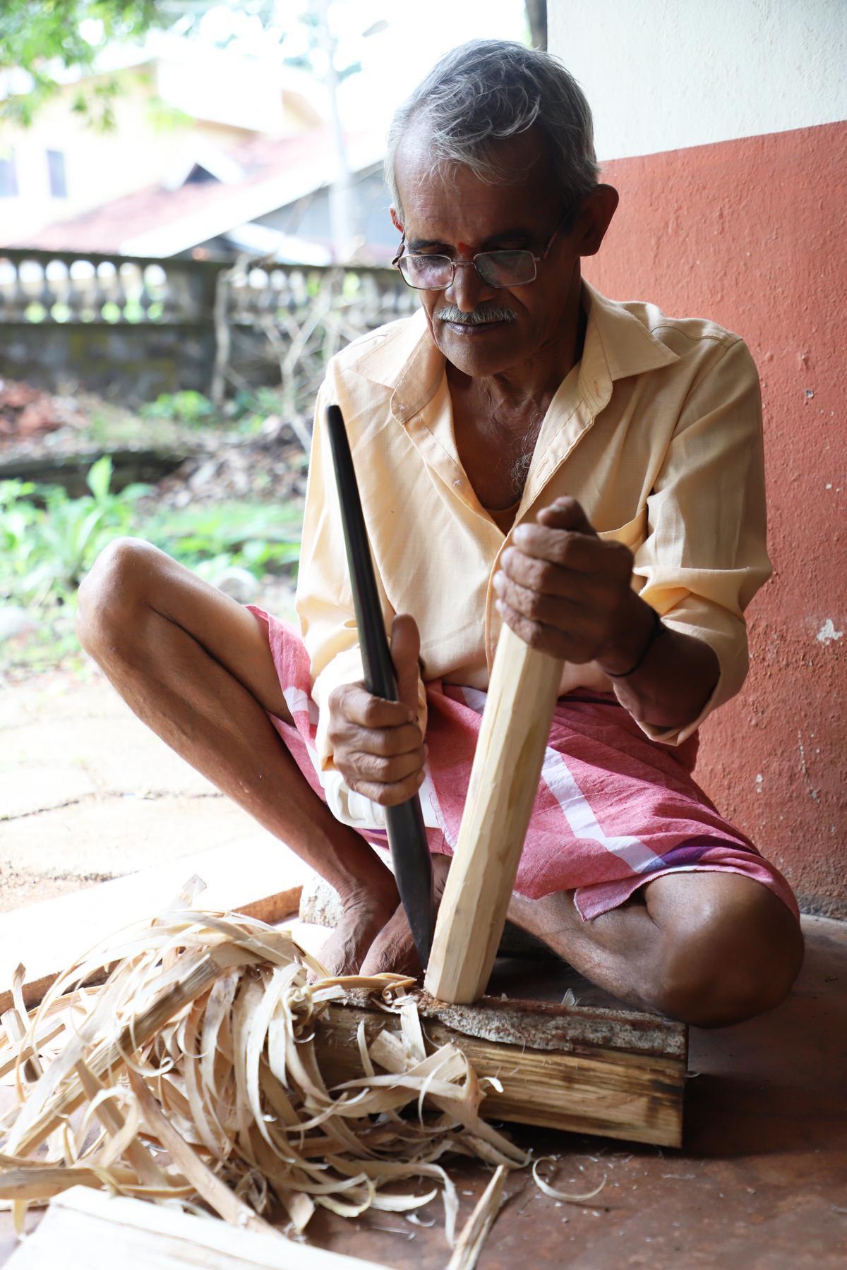 Sadanand Gudiga Keruvashe at the event to mark World Heritage Week in Mangaluru.