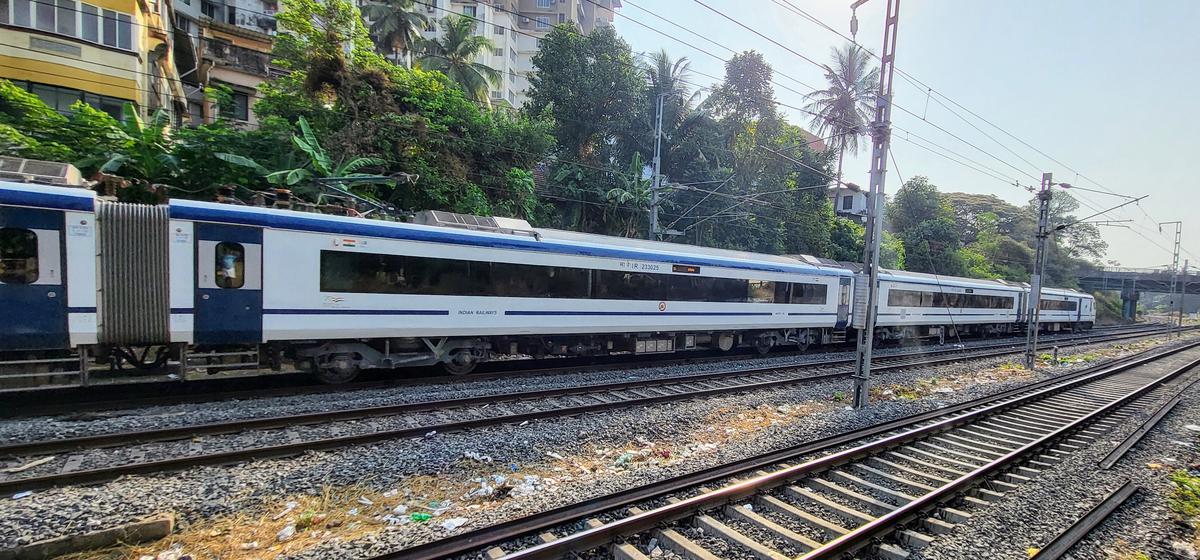 The fare in Chair Car Class from Mangaluru Central to Madgaon (318 km) on Train No. 20646 Mangaluru Central-Madgaon Vande Bharat Express is ₹1,330 as against ₹1,615 in the same class from Mangaluru Central to Thiruvananthapuram (620 km) on Train No. 20631 Mangaluru Central-Thiruvananthapuram Central Vande Bharat Express. 