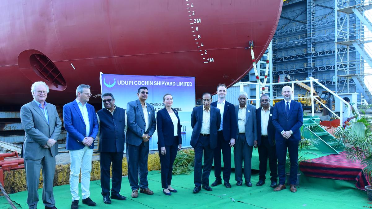 Udupi Shipyard launches inaugural vessel of six 3800 TDW General Cargo Vessels built for Norwegian entity
