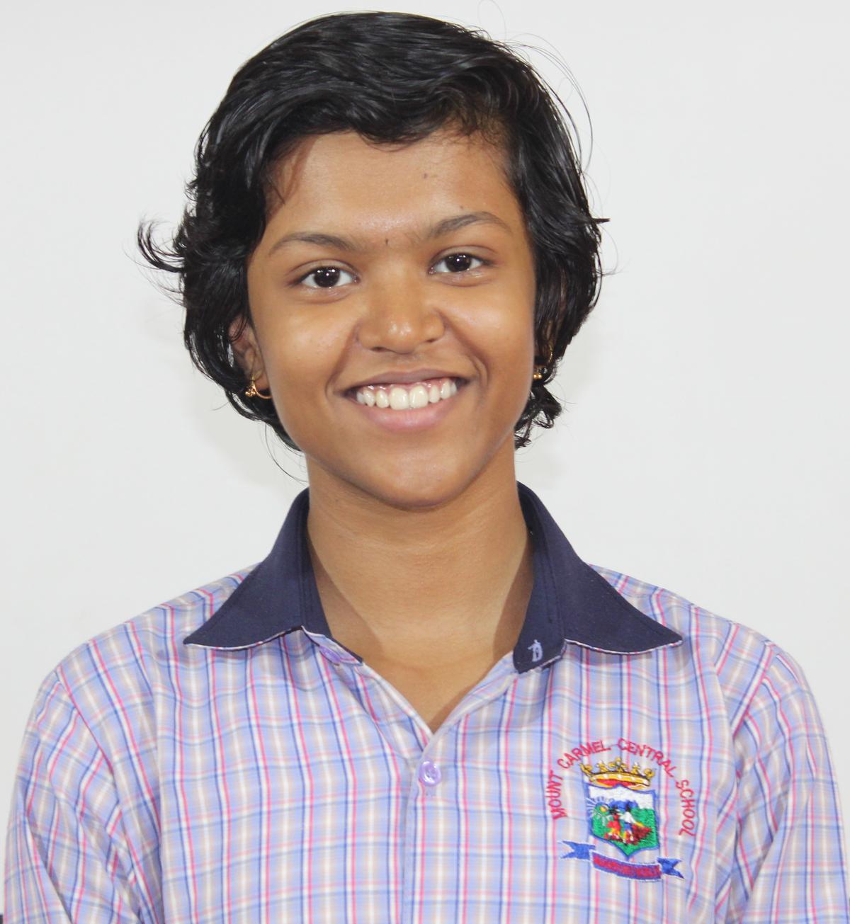 N. Deeksha from Mount Carmel Central School in Mangaluru secured 94.2% marks in the class 12 examination.